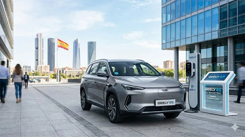 Geely E5: ficha técnica completa del SUV eléctrico