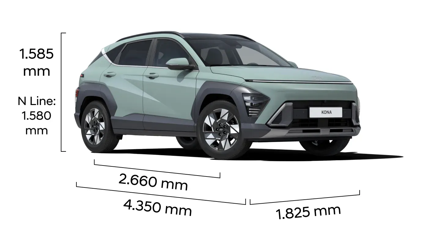 Hyundai KONA: medidas, maletero y motorizaciones